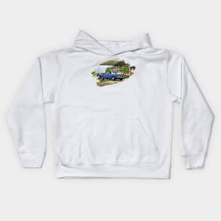 Plymouth Barracuda Detroit Print Kids Hoodie